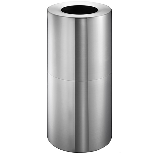 פח אלומיניום עגול ללובי 45 ליטר פתח עליון