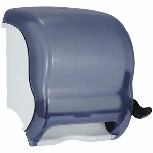 מתקן עם ידית למגבות נייר קונטרול שקוף