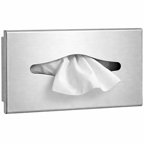 מתקן לממחטות אף נירוסטה שקוע בקיר