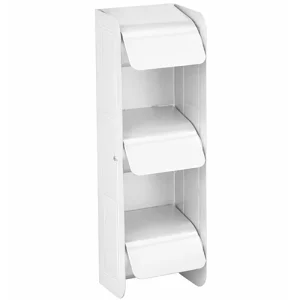 מתקן מתכת לשלושה גלילי נייר טואלט