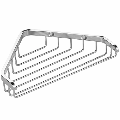 סבוניית רשת פינתית לאמבטיה ציפוי בראס