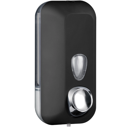 מתקן לסבון נוזלי 550 מל מפלסטיק בצבע שחור