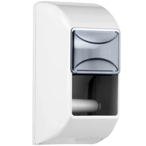 מתקן נייר טואלט זוגי אנכי לבן דגם 670