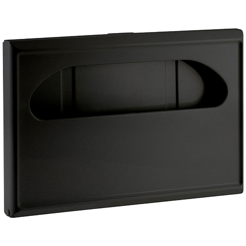 מתקן פלסטיק לנייר כיסוי אסלה קיפול חצי שחור