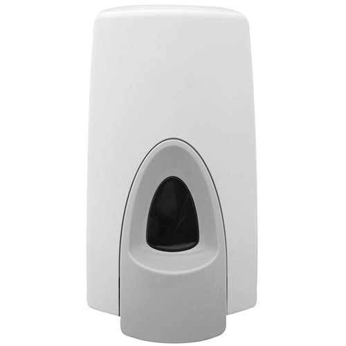 מתקן פלסטיק לסבון קצף בצבע לבן