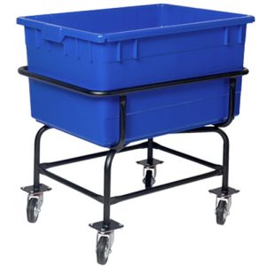 עגלה מתכתית עם מיכל 130 ליטר