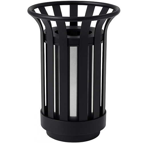 פח אשפה ממתכת לשטחים ציבוריים