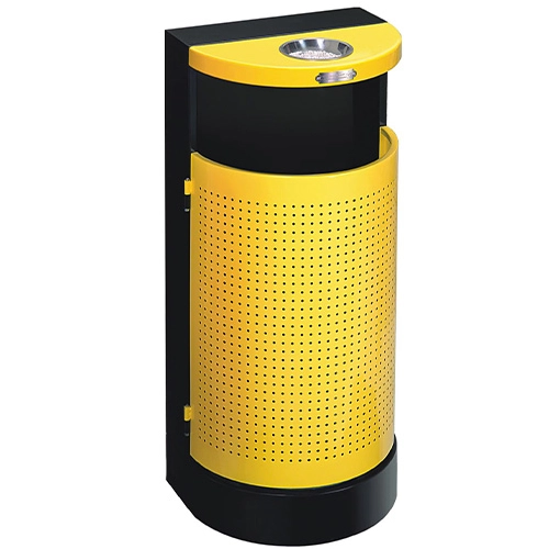 פח מאפרה מתכתי מרושת חצי ירח