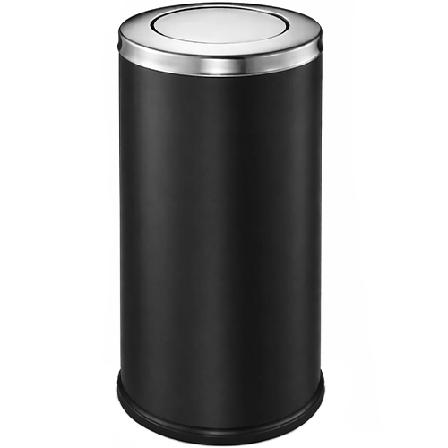 פח מטוטלת מנירוסטה קוטר 38 סנטימטר שחור מט