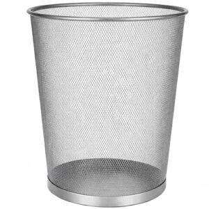 פח משרדי מתכתי מרושת 13 ליטר אפור