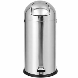 פח פגז עם דוושה מנירוסטה מבריק 52 ליטר דגם EK9688SS