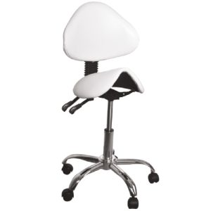 כיסא אוכף עם משענת גב מתכווננת