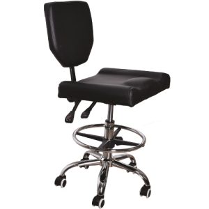 כיסא טיפולים ארגונומי מרובע לקוסמטיקה שחור