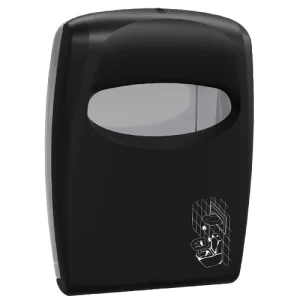 מתקן פלסטיק לנייר כיסוי אסלה רבע שחור דגם Skin910