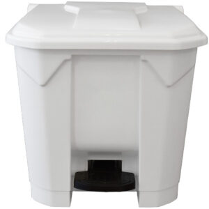 פח דוושה פלסטיק 30 ליטר לבן