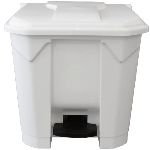 פח דוושה מפלסטיק 30 ליטר בצבע לבן