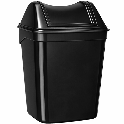 פח שובך היגייני 8 ליטר מפלסטיק שחור