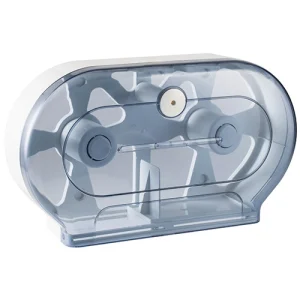 מתקן לנייר טואלט ג'מבו זוגי שקוף דגם 595